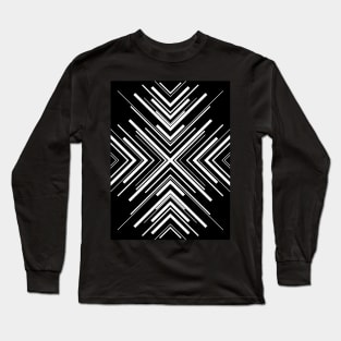 Arrows in Black and White Long Sleeve T-Shirt